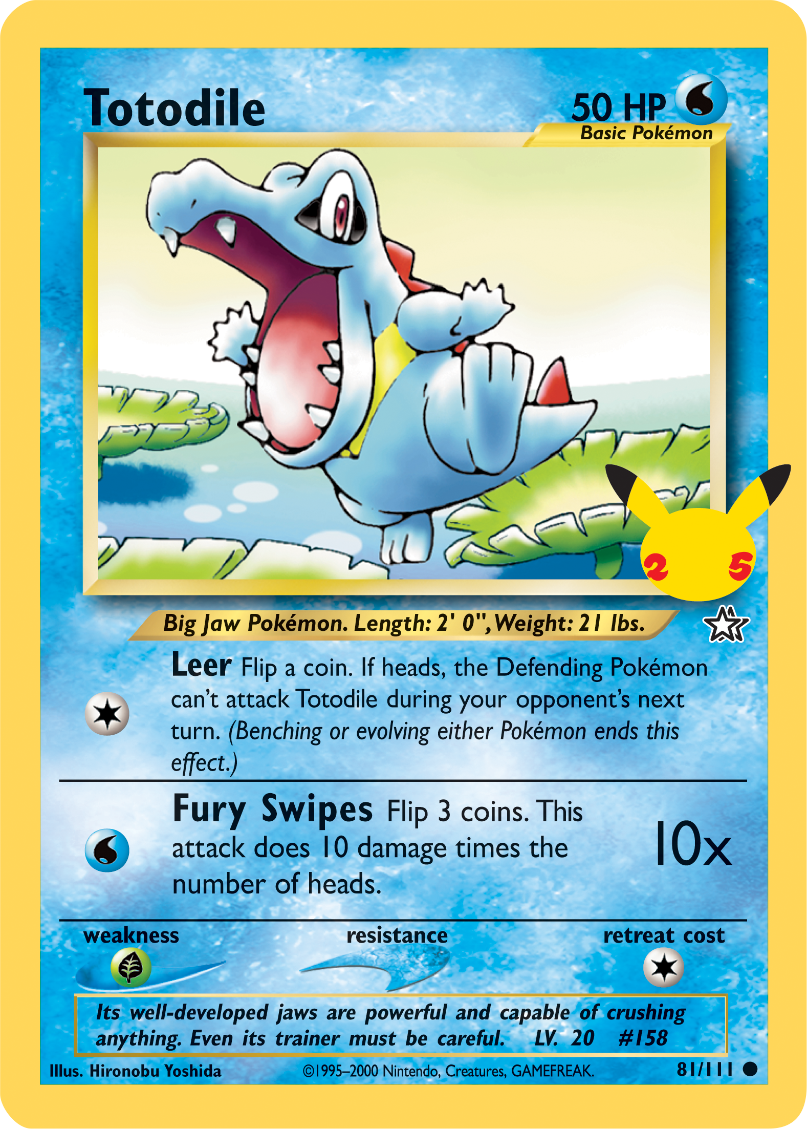 Totodile (81/111) (Jumbo Card) [First Partner Pack] | Total Play