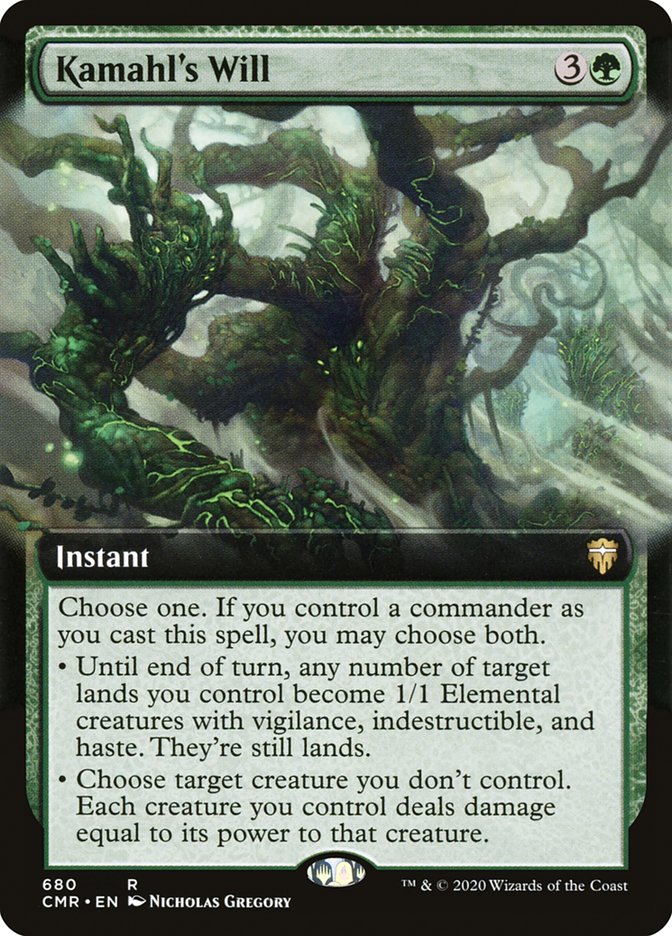 Kamahl's Will (Extended Art) [Commander Legends] | Total Play