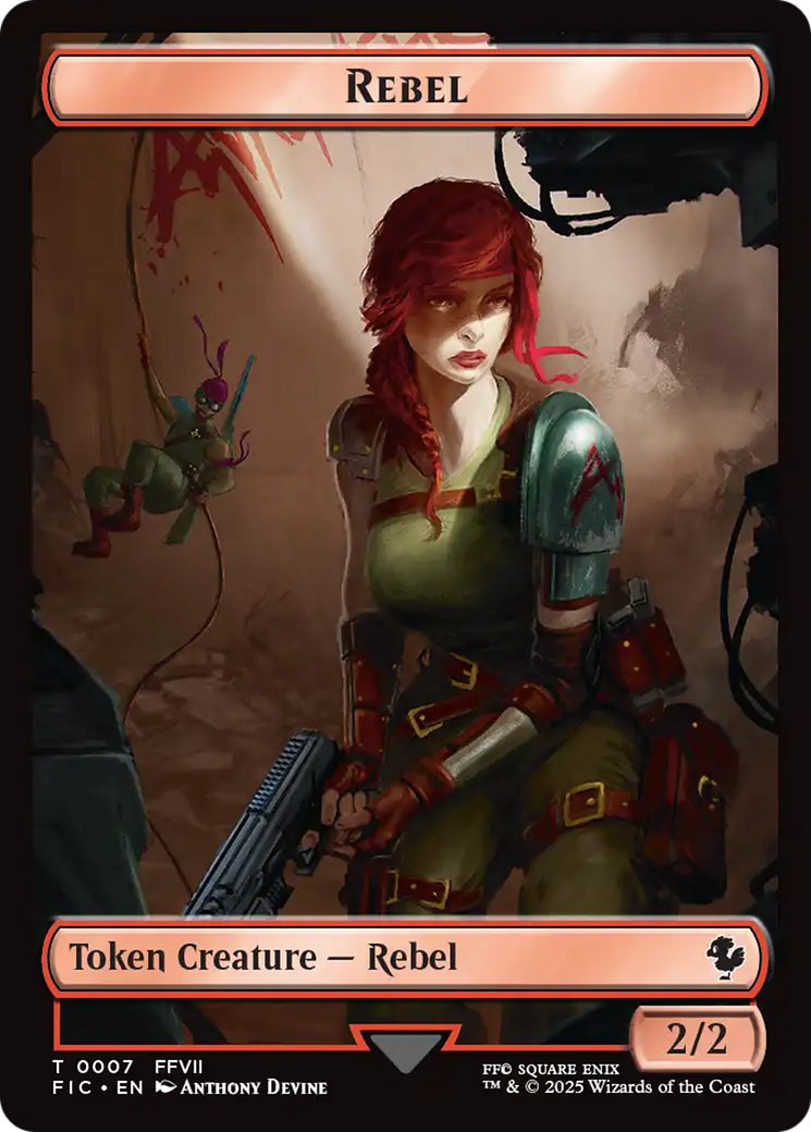 Soldier // Rebel Double-Sided Token [FINAL FANTASY Commander Tokens] | Total Play