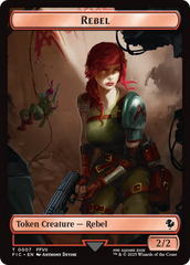 Soldier // Rebel Double-Sided Token [FINAL FANTASY Commander Tokens] | Total Play