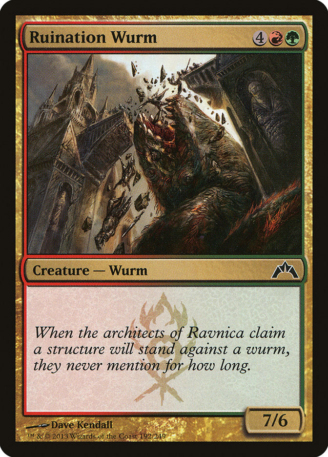 Ruination Wurm [Gatecrash] | Total Play