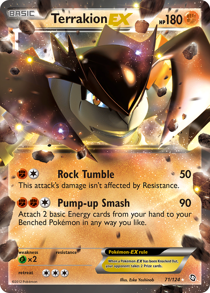 Terrakion EX (71/124) [Black & White: Dragons Exalted] | Total Play