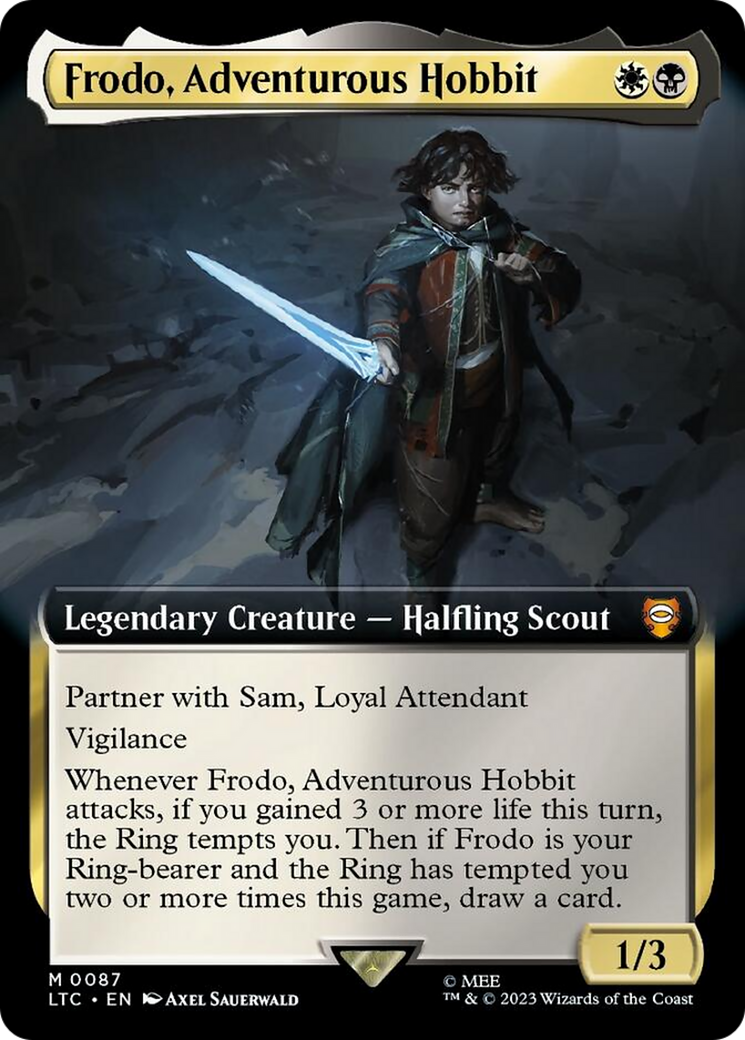 Frodo, Adventurous Hobbit (Extended Art) [The Lord of the Rings: Tales of Middle-Earth Commander] | Total Play