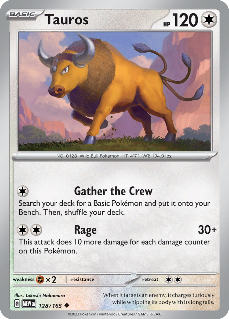 Tauros (128/165) [Scarlet & Violet 151] | Total Play