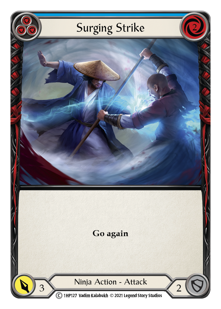 Surging Strike (Blue) [1HP127] (History Pack 1) | Total Play
