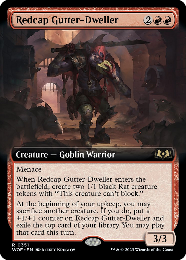 Redcap Gutter-Dweller (Extended Art) [Wilds of Eldraine] | Total Play