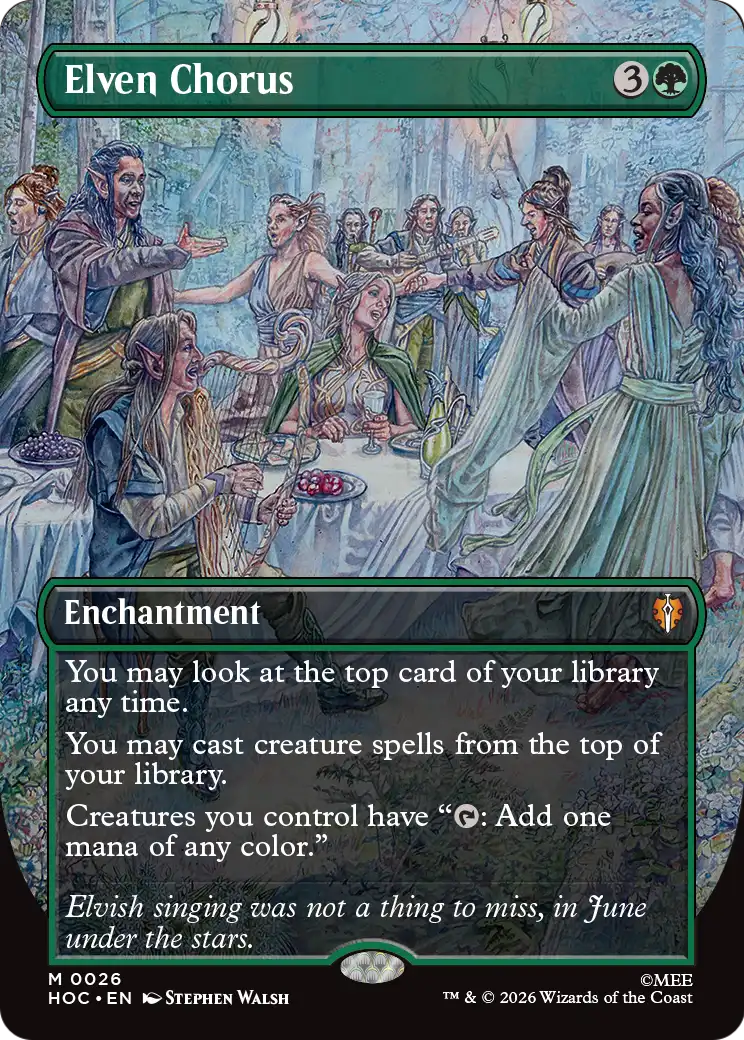 Elven Chorus (Borderless) [The Hobbit: Eternal-Legal] | Total Play