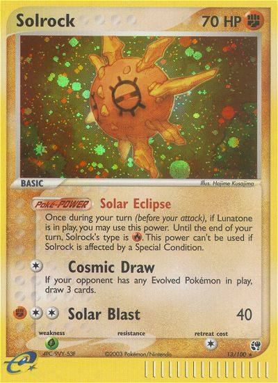 Solrock (13/100) [EX: Sandstorm] | Total Play