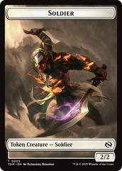 Soldier (0004) // Soldier (0005) Double-Sided Token [Tarkir: Dragonstorm Tokens] | Total Play