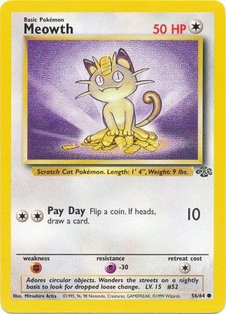 Meowth (56/64) [Jungle Unlimited] | Total Play