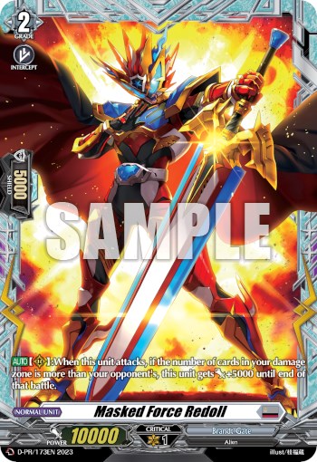 Masked Force Redoll (Frame Rare) (D-PR/173EN) [D Promo Cards] | Total Play