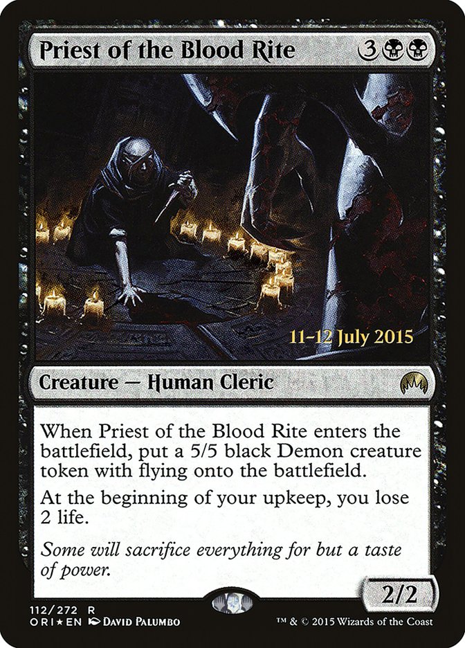 Priest of the Blood Rite [Magic Origins Prerelease Promos] | Total Play