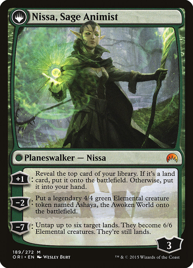 Nissa, Vastwood Seer // Nissa, Sage Animist [Magic Origins] | Total Play