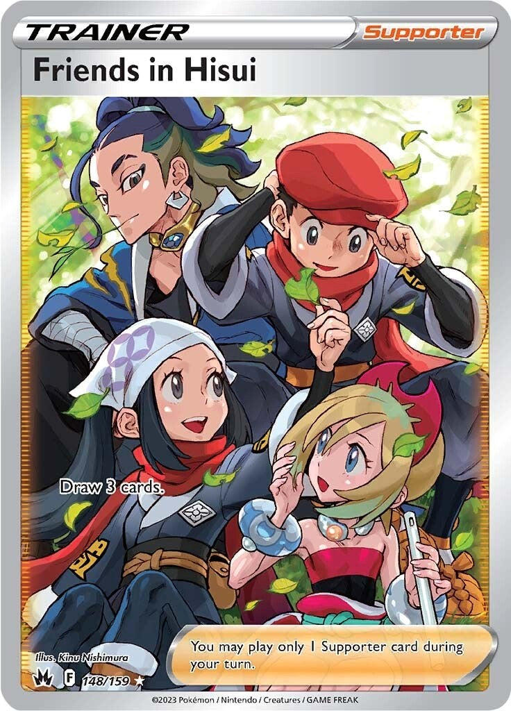 Friends in Hisui (148/159) (Full Art) [Sword & Shield: Crown Zenith] | Total Play