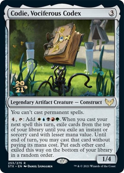 Codie, Vociferous Codex [Strixhaven: School of Mages Prerelease Promos] | Total Play