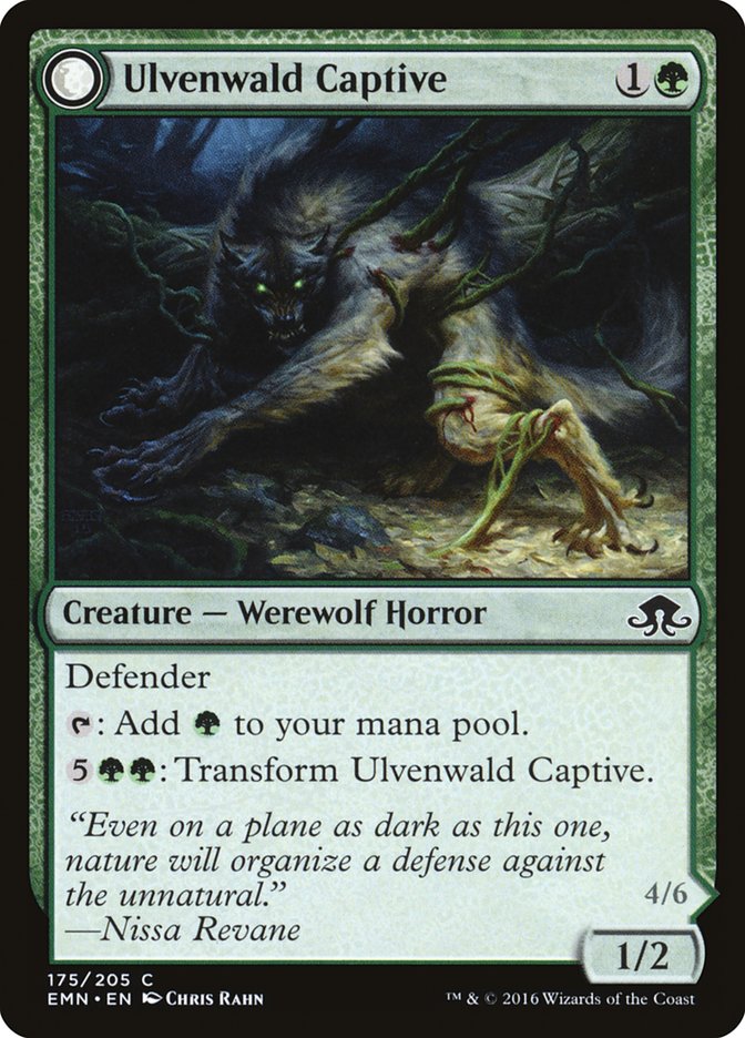 Ulvenwald Captive // Ulvenwald Abomination [Eldritch Moon] | Total Play
