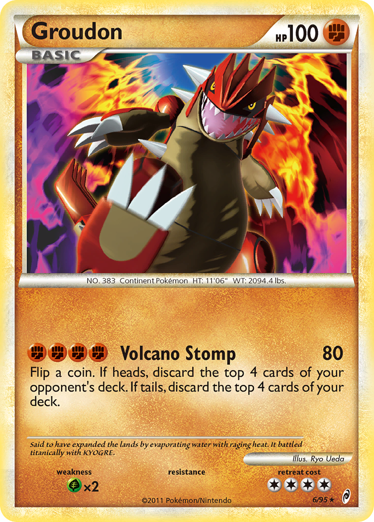 Groudon (6/95) [HeartGold & SoulSilver: Call of Legends] | Total Play