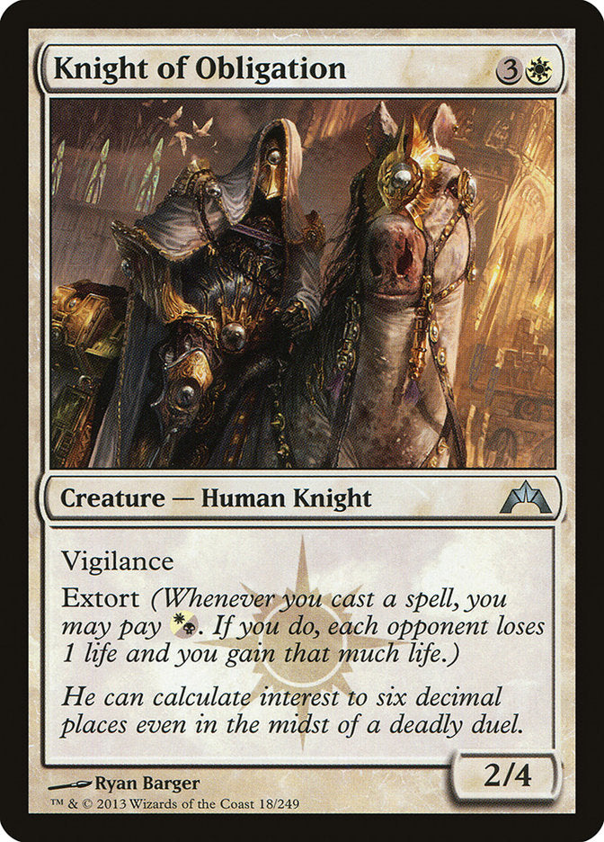 Knight of Obligation [Gatecrash] | Total Play