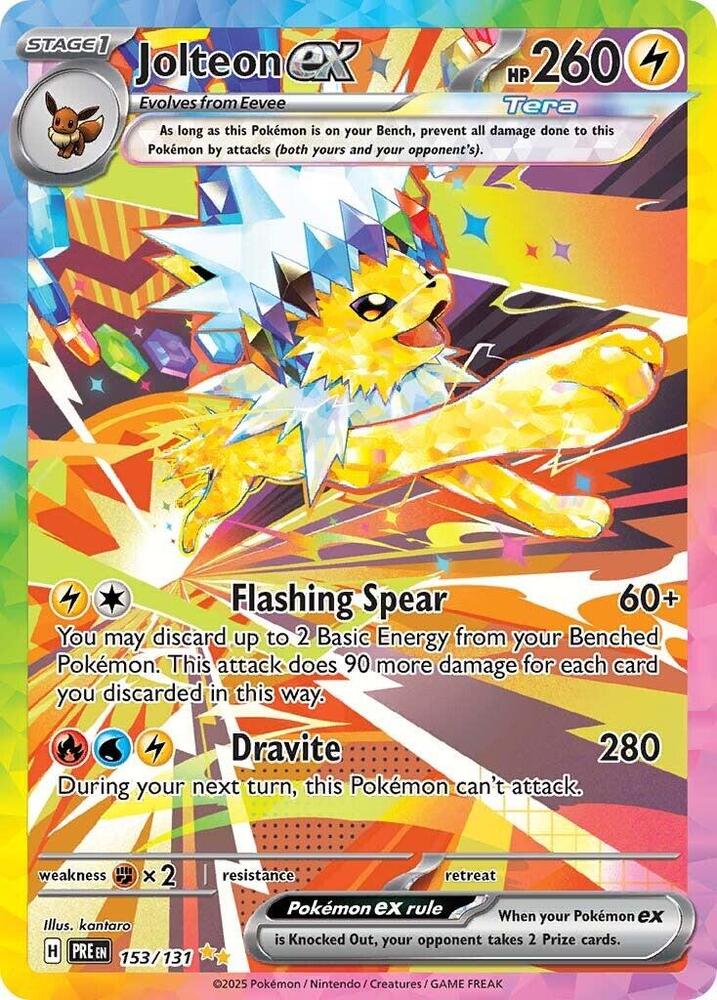 Jolteon ex (153/131) [Scarlet & Violet: Prismatic Evolutions] | Total Play