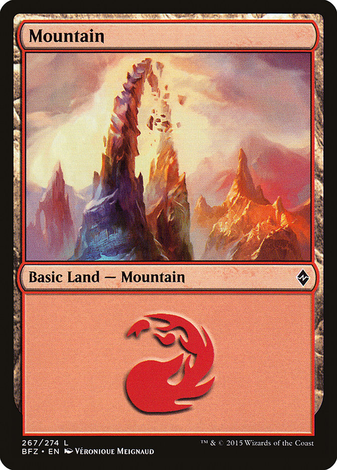 Mountain (267) [Battle for Zendikar] | Total Play