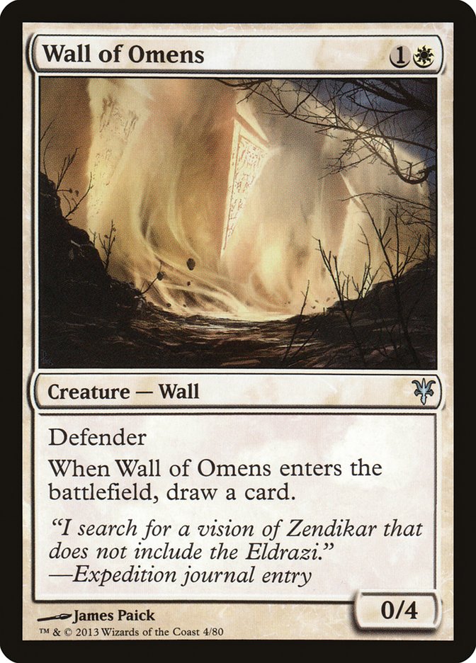 Wall of Omens [Duel Decks: Sorin vs. Tibalt] | Total Play