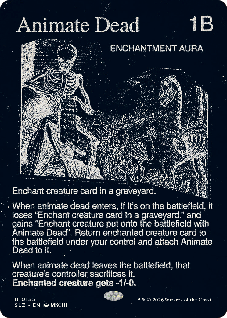 Animate Dead (0155) [Secret Lair x MSCHF: The Zeta Set] | Total Play