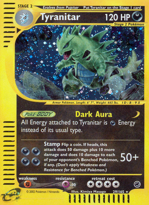 Tyranitar (29/165) [Expedition: Base Set] | Total Play