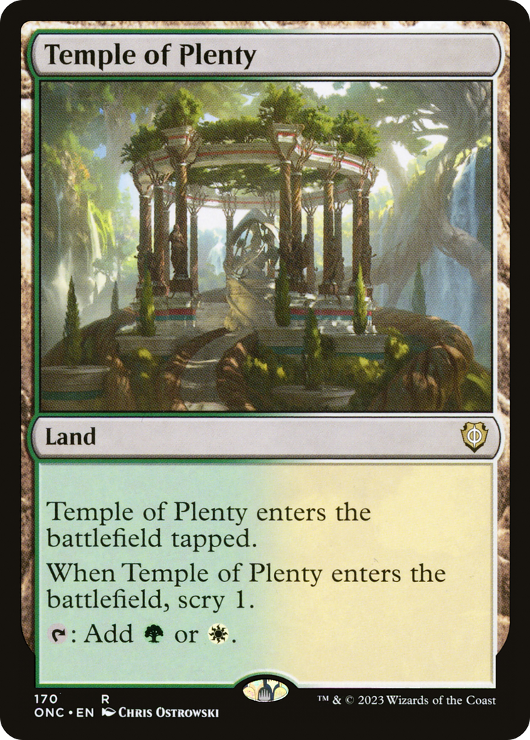 Temple of Plenty [Phyrexia: All Will Be One Commander] | Total Play