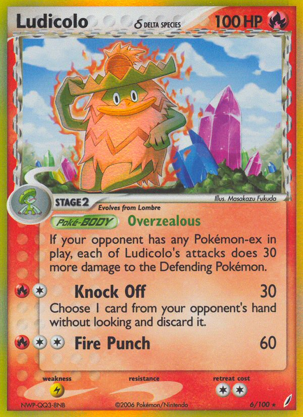 Ludicolo (6/100) (Delta Species) [EX: Crystal Guardians] | Total Play