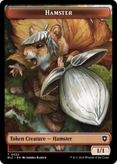 Hamster // Saproling Double-Sided Token [Bloomburrow Commander Tokens] | Total Play