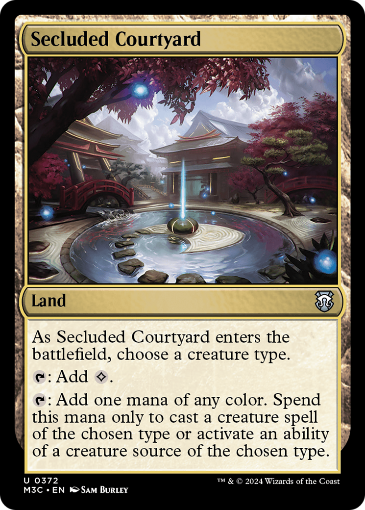 Secluded Courtyard (Ripple Foil) [Modern Horizons 3 Commander] | Total Play