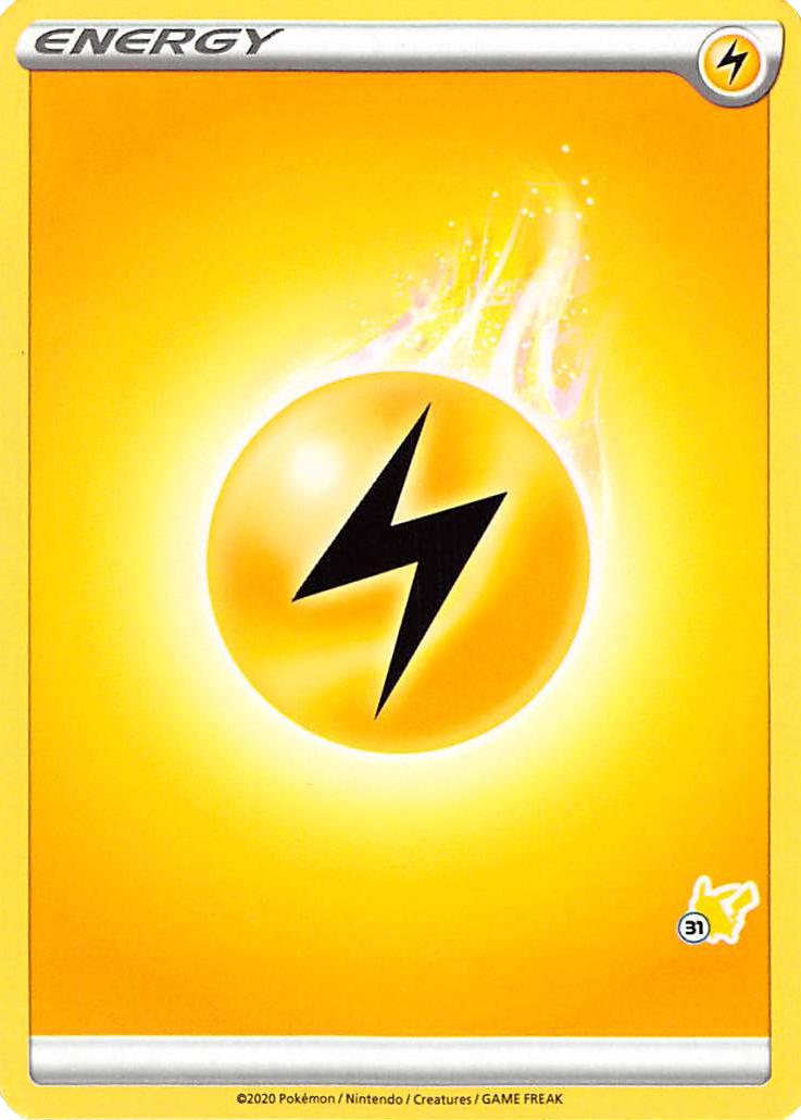 Lightning Energy (Pikachu Stamp #31) [Battle Academy 2022] | Total Play