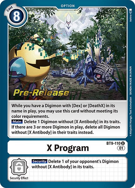 X Program [BT9-110] [X Record Pre-Release Promos] | Total Play