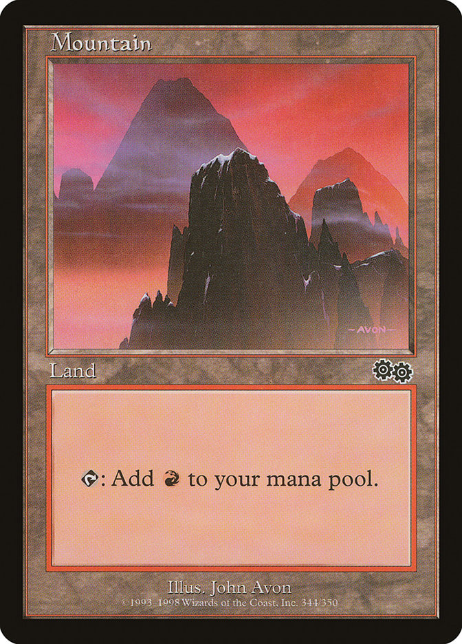 Mountain (344) [Urza's Saga] | Total Play
