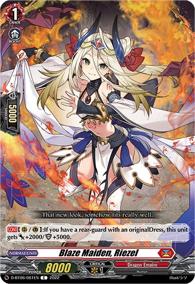 Blaze Maiden, Riezel (D-BT06/061EN) [Blazing Dragon Reborn] | Total Play