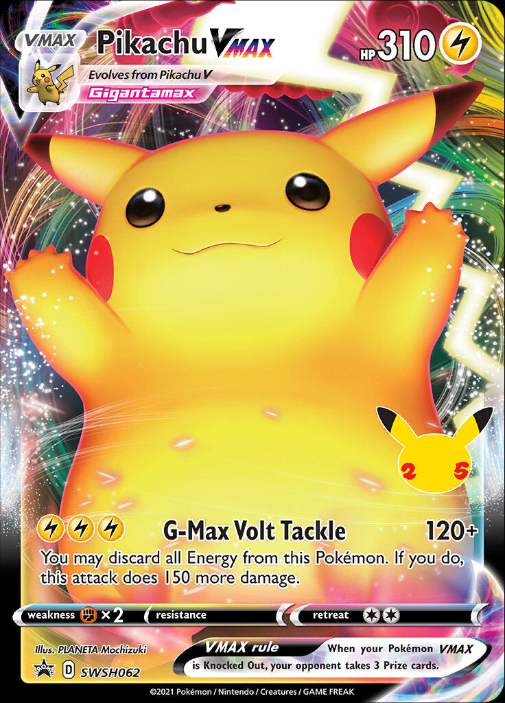 Pikachu VMAX (SWSH062) (Celebrations) [Sword & Shield: Black Star Promos] | Total Play