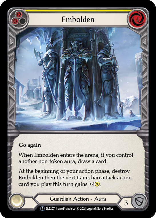 Embolden (Yellow) [U-ELE207] (Tales of Aria Unlimited)  Unlimited Rainbow Foil | Total Play