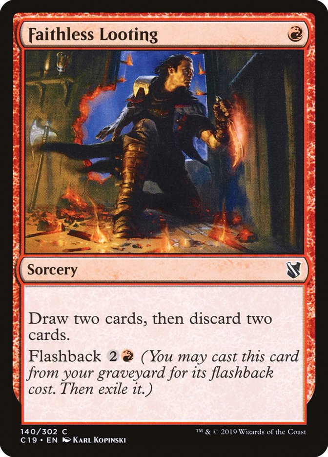 Faithless Looting [Commander 2019] | Total Play