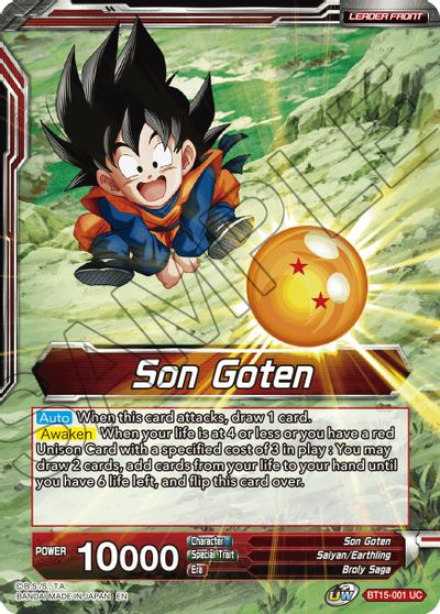 Son Goten // SS Son Goten, Kamehameha Miracle (BT15-001) [Saiyan Showdown] | Total Play
