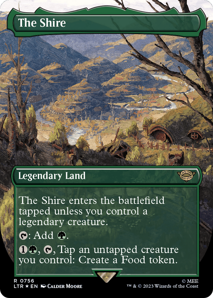 The Shire (Borderless) (Surge Foil) [The Lord of the Rings: Tales of Middle-Earth] | Total Play