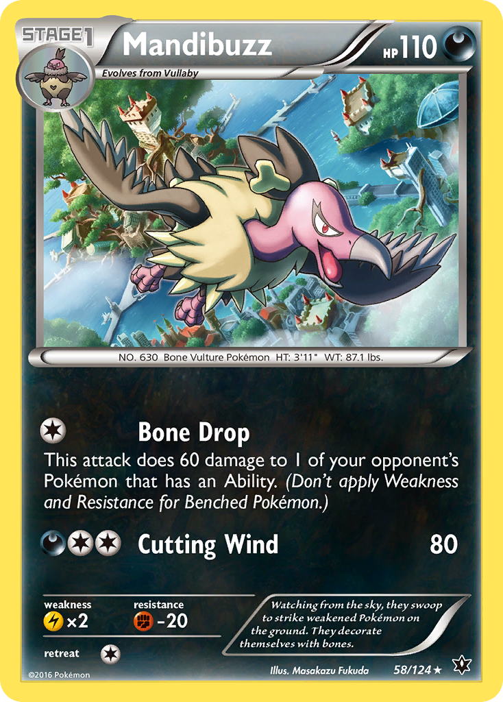 Mandibuzz (58/124) [XY: Fates Collide] | Total Play