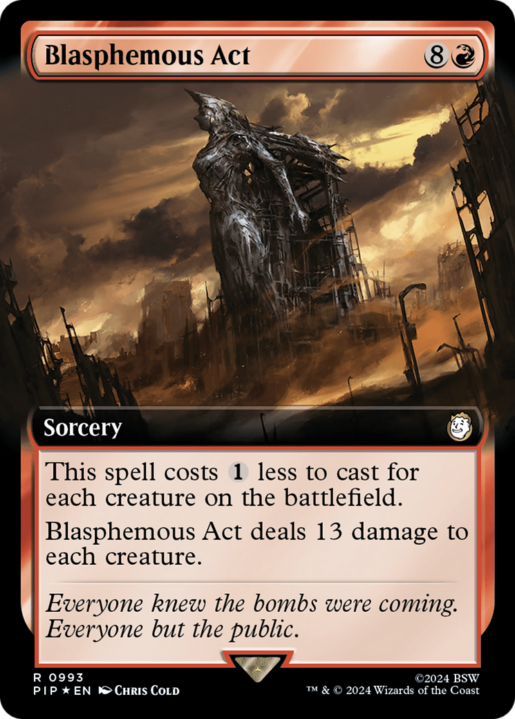 Blasphemous Act (Extended Art) (Surge Foil) [Fallout] | Total Play