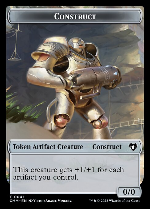 Elemental (0026) // Construct (0041) Double-Sided Token [Commander Masters Tokens] | Total Play