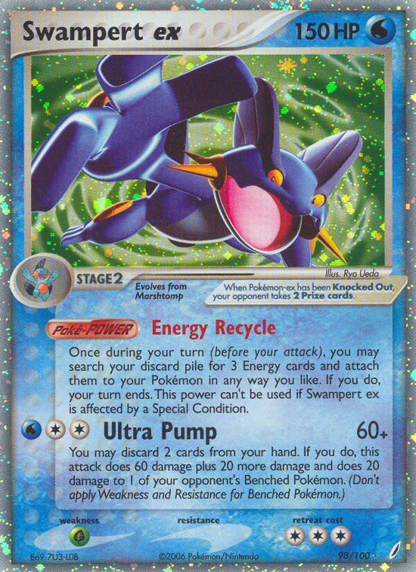 Swampert ex (98/100) [EX: Crystal Guardians] | Total Play