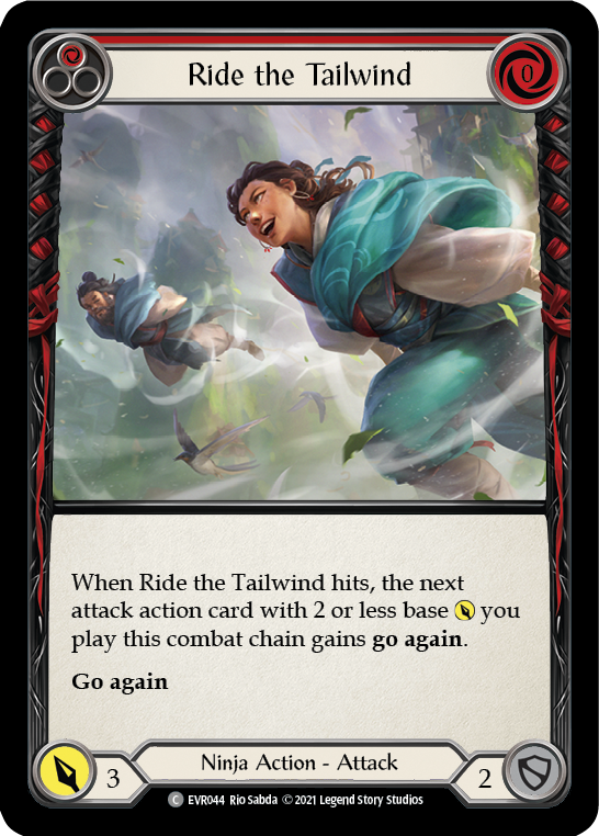 Ride the Tailwind (Red) [EVR044] (Everfest)  1st Edition Rainbow Foil | Total Play