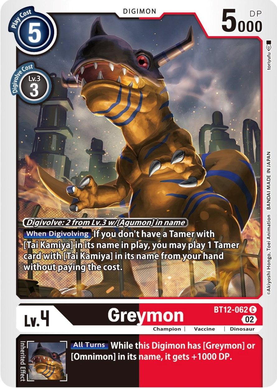 Greymon [BT12-062] [Across Time] | Total Play