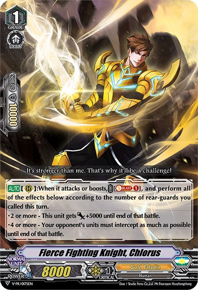 Fierce Fighting Knight, Chlorus (V-PR/0175EN) [V Promo Cards] | Total Play