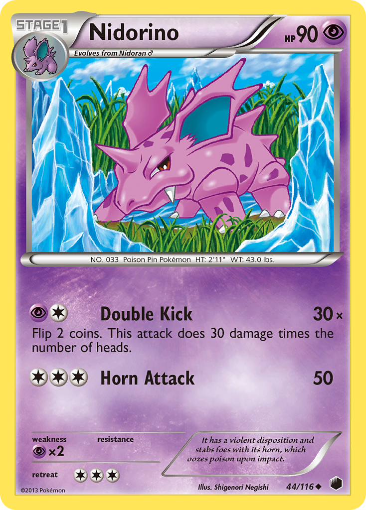 Nidorino (44/116) [Black & White: Plasma Freeze] | Total Play