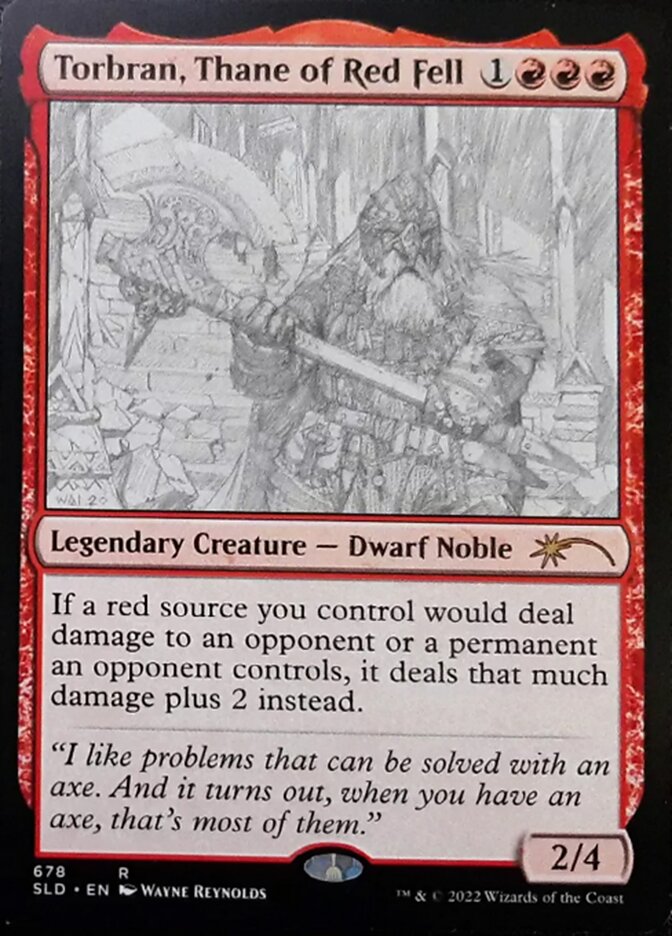 Torbran, Thane of Red Fell (Sketch) [Secret Lair Drop Promos] | Total Play