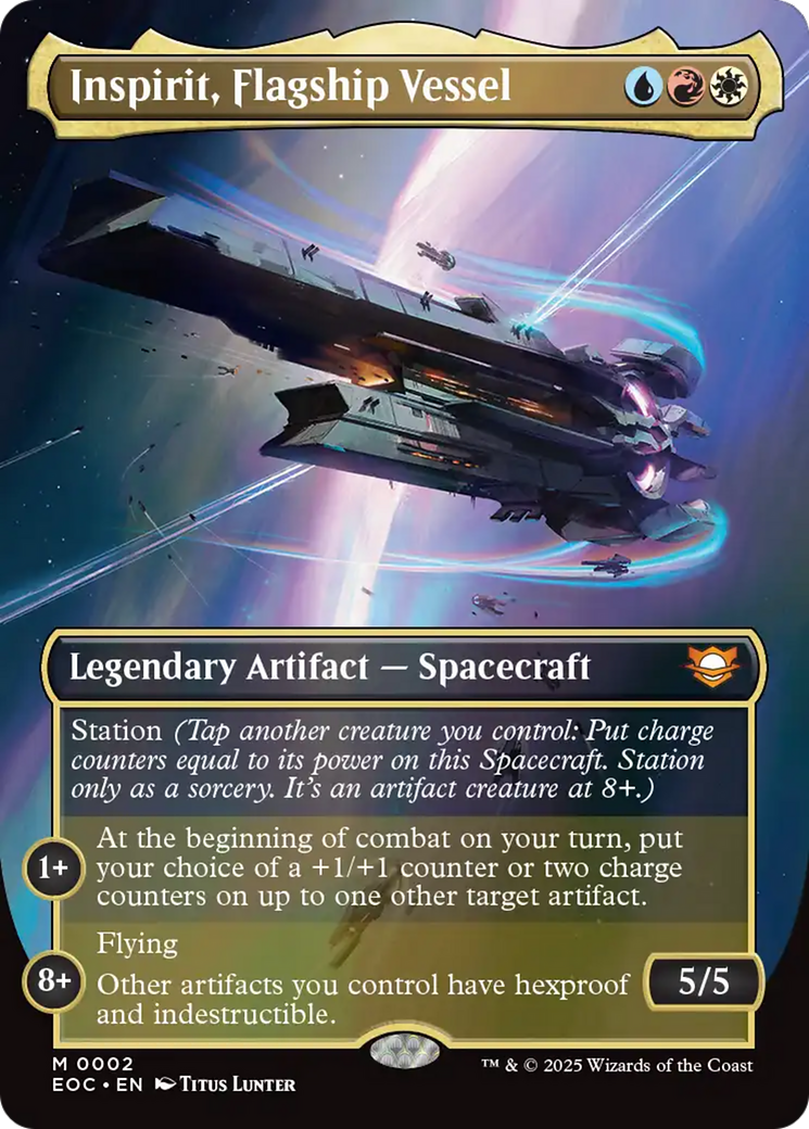 Inspirit, Flagship Vessel (Borderless) [Edge of Eternities Commander] | Total Play